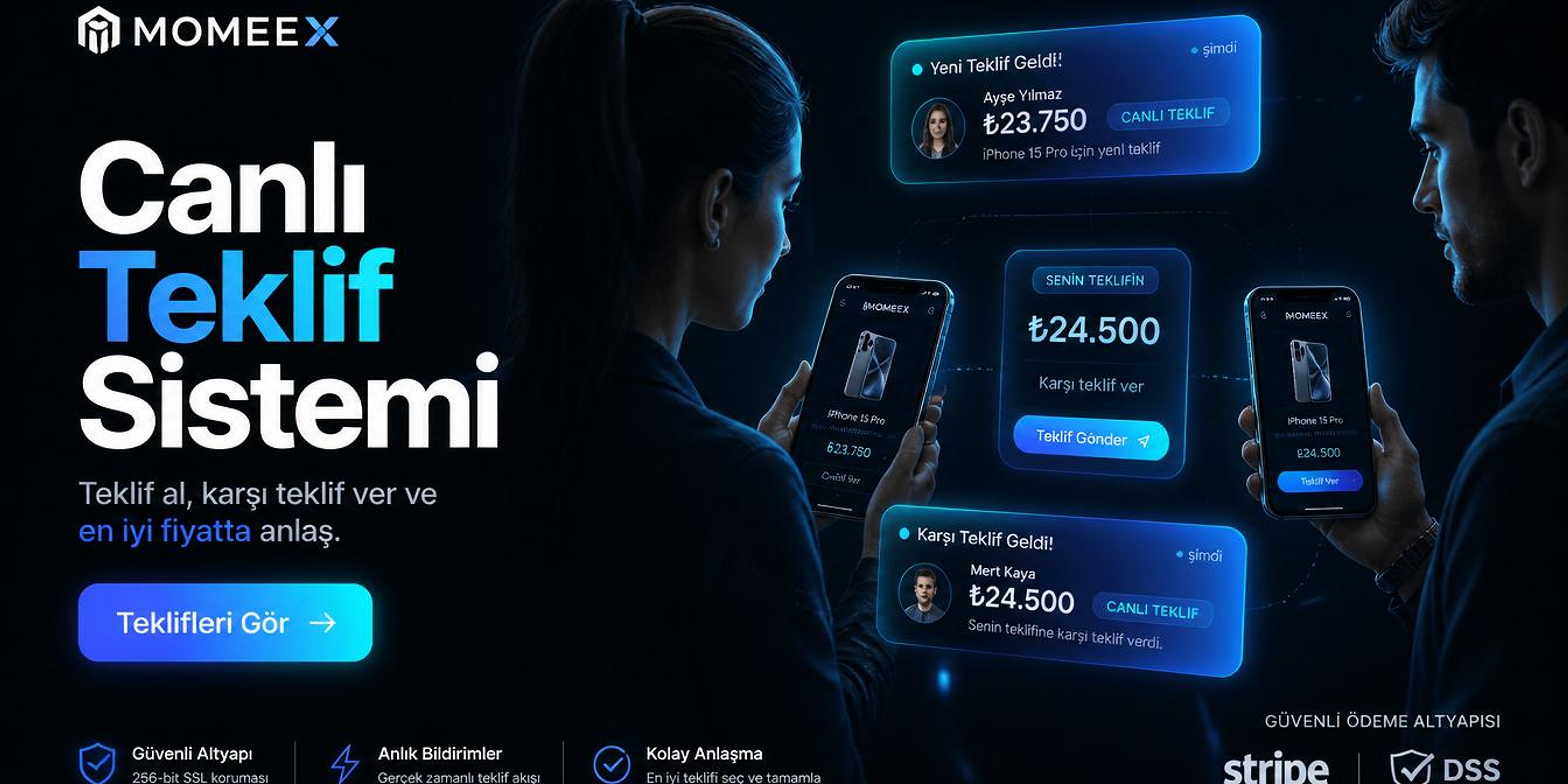 MOMEEX canlı teklif sistemi tanıtımı